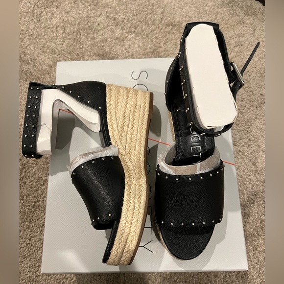 NIB Sole Society Carya Studded Flatform Espadrilles - Picture 1 of 3